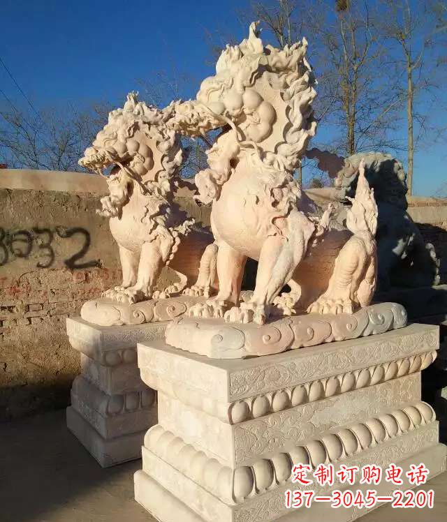 宁波石雕吉祥麒麟