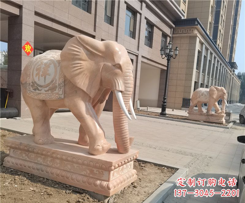 宁波石雕卷鼻大象
