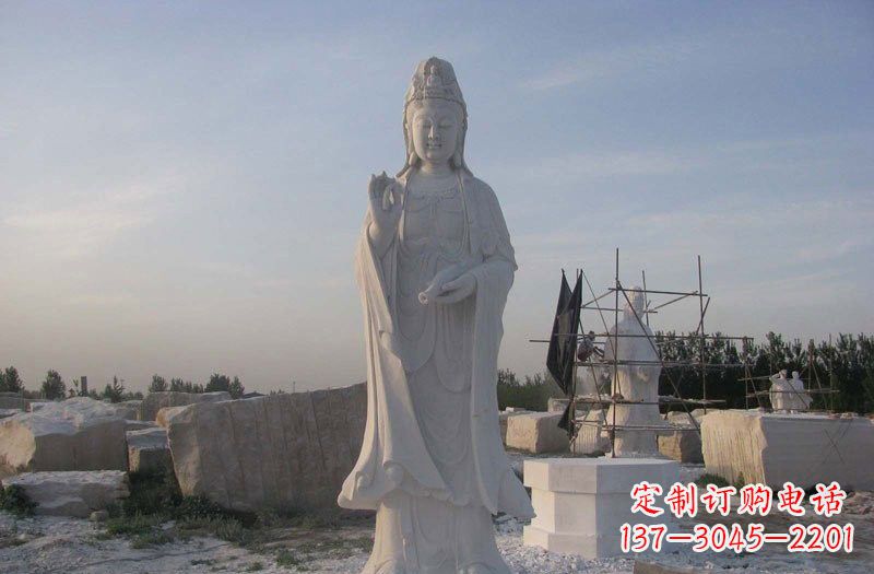 宁波现代艺术风格观音石雕塑