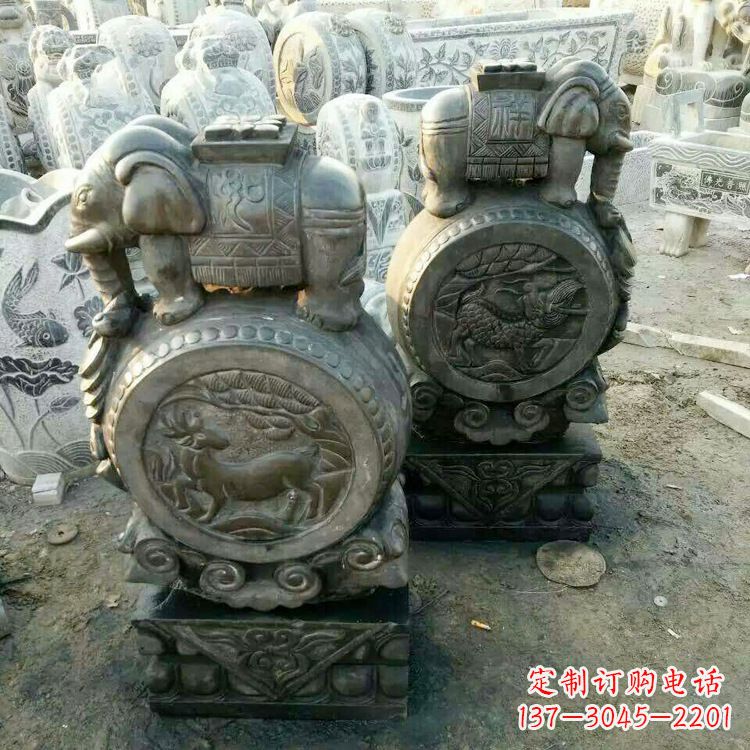 宁波高品质石雕门墩石雕雕塑,打造优雅大气的家居空间