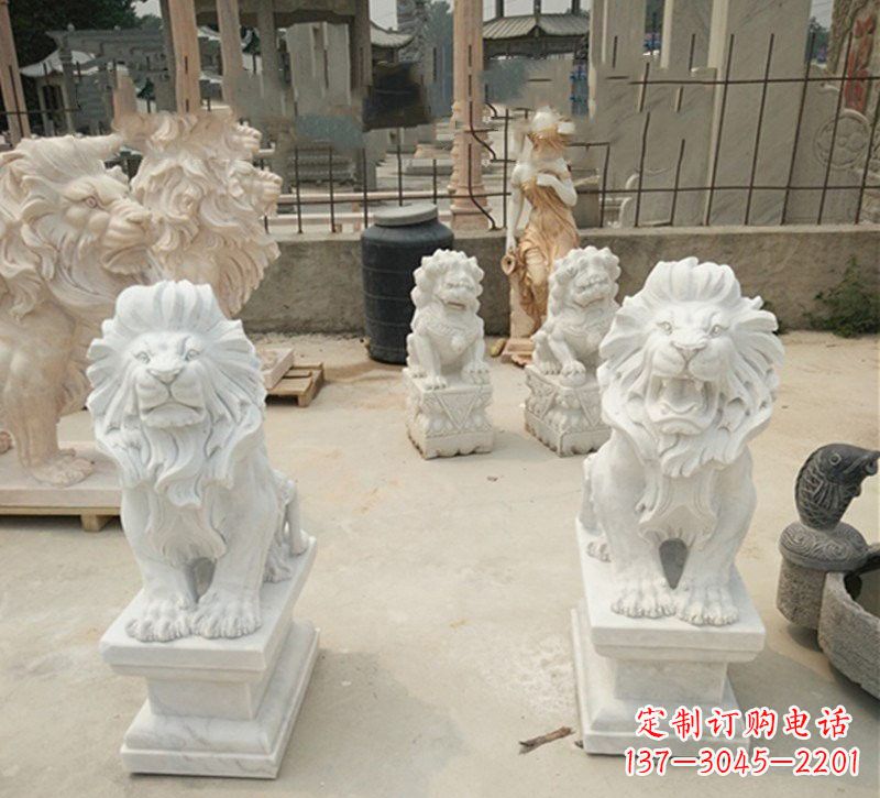 宁波传承欧式历史的狮子雕塑