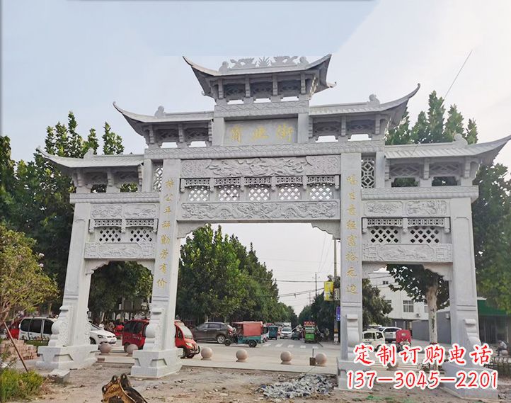 宁波石雕牌坊-人物雕塑定制
