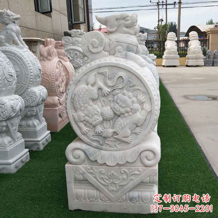 宁波石雕牌坊抱鼓石,有艺术气息的雕塑定制