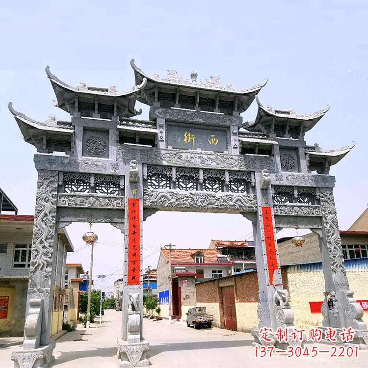 宁波[经典领航，高品质石雕牌坊雕塑]