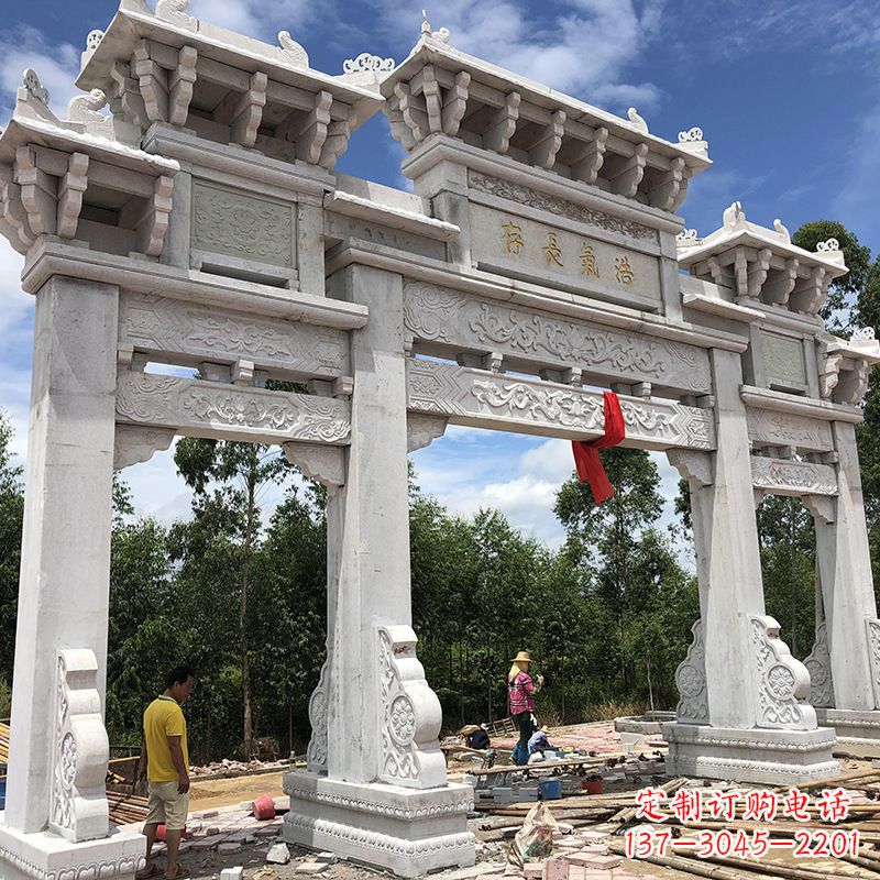 宁波石雕牌坊陵墓雕塑,让你的家族历史永载史册