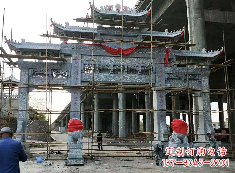 宁波石雕牌坊|精致细腻的石雕雕塑