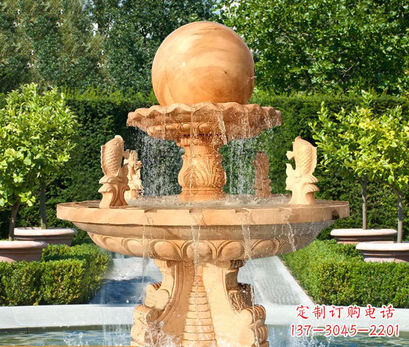 宁波引领艺术风潮,精美喷泉雕塑