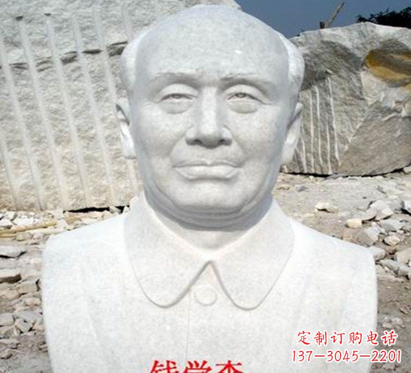 宁波拥有雄浑气势的钱学森头像雕塑