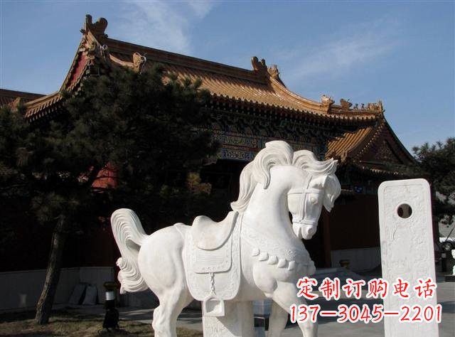 宁波石雕小马