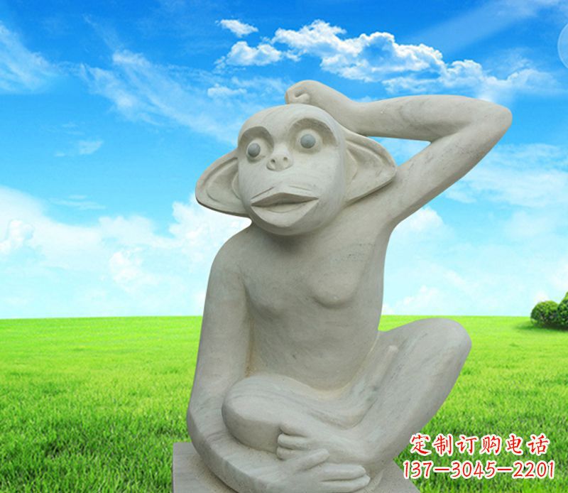 宁波石雕小猴子