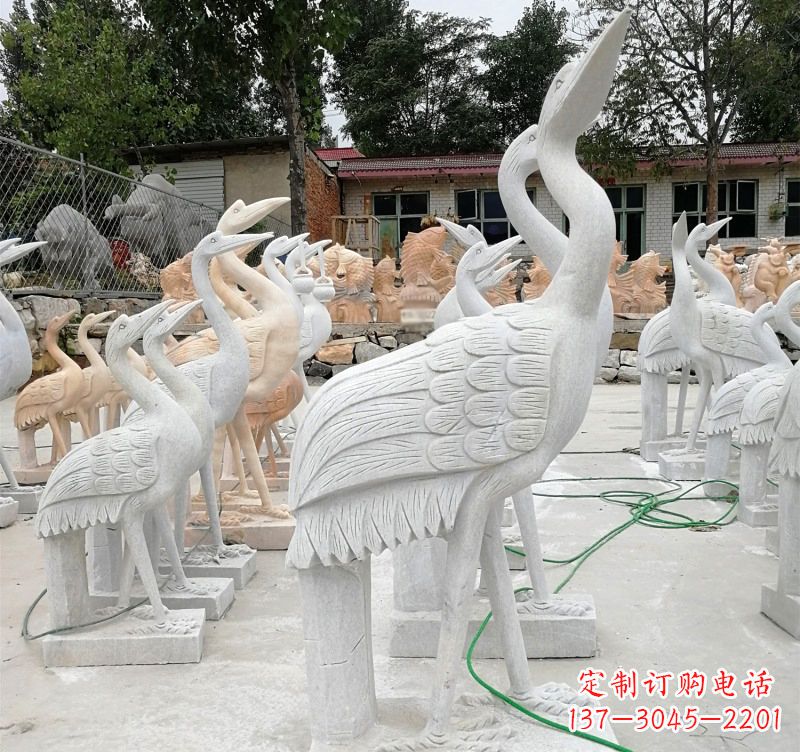 宁波石雕小仙鹤