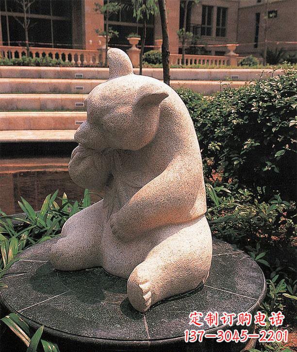 宁波石雕熊猫
