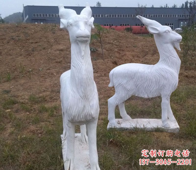 宁波石雕羊动物雕塑