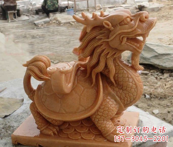 宁波石雕招财龙龟