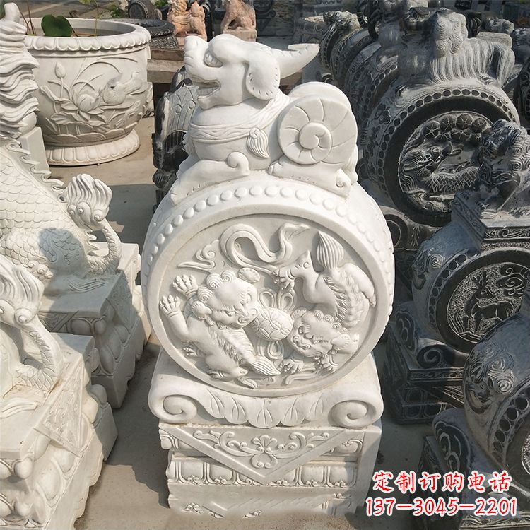 宁波石门墩石雕