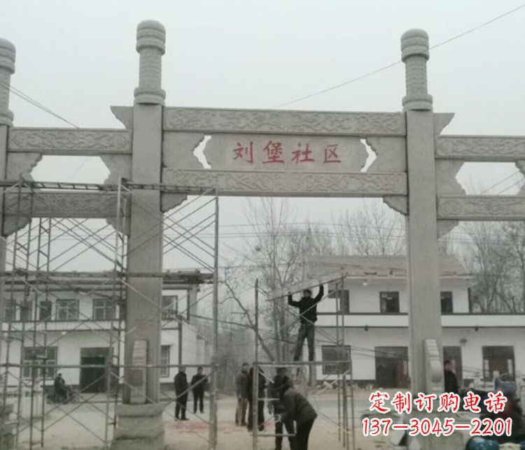 宁波石牌坊道路石雕