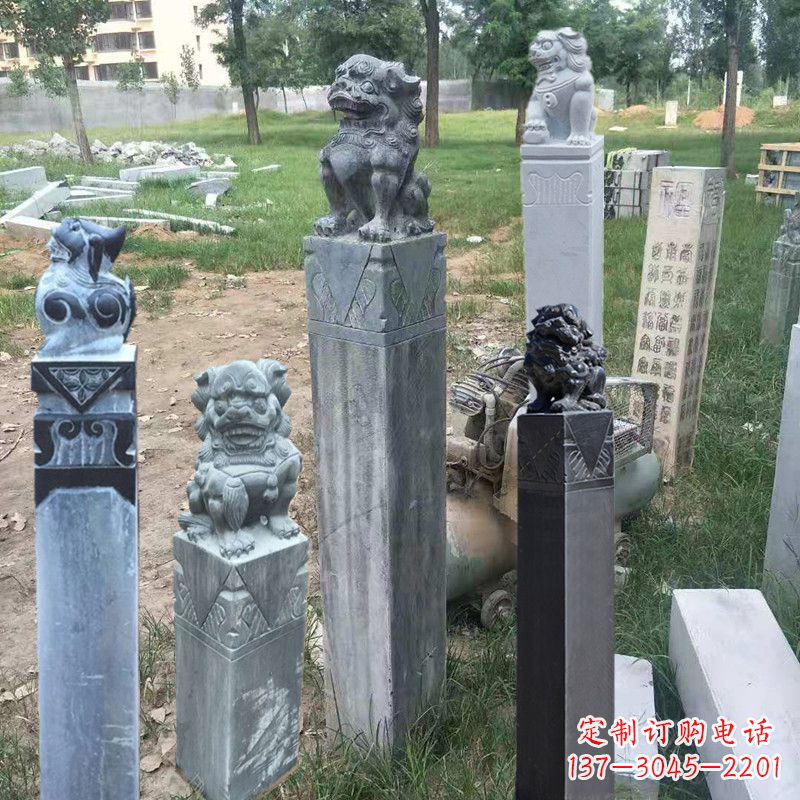 宁波石狮子拴马柱