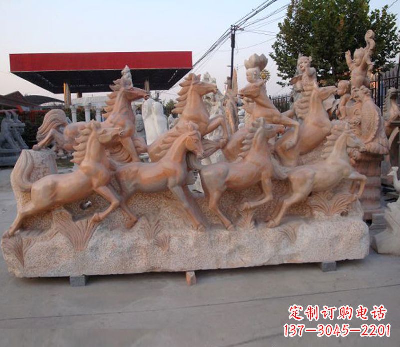 宁波石头奔马雕塑
