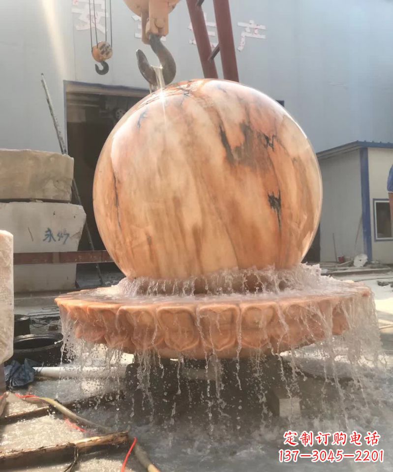 宁波时来运转风水球石雕