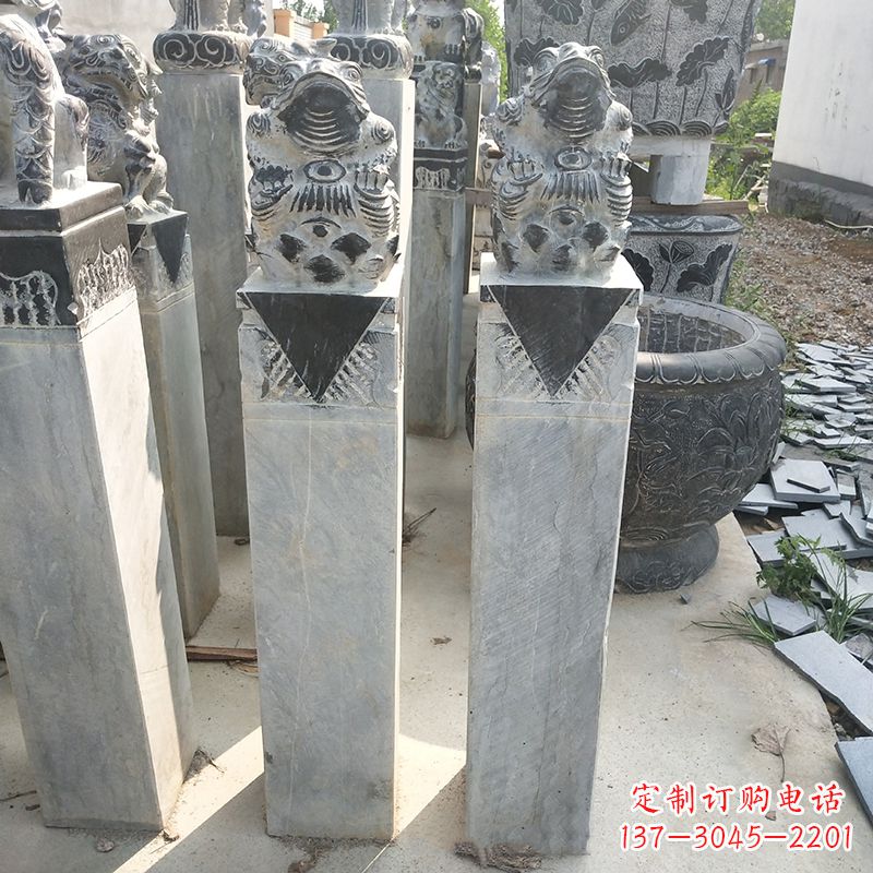 宁波拴马桩石雕