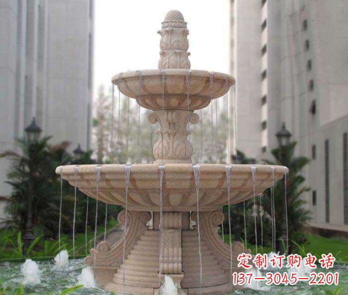 宁波双层喷泉小区石雕