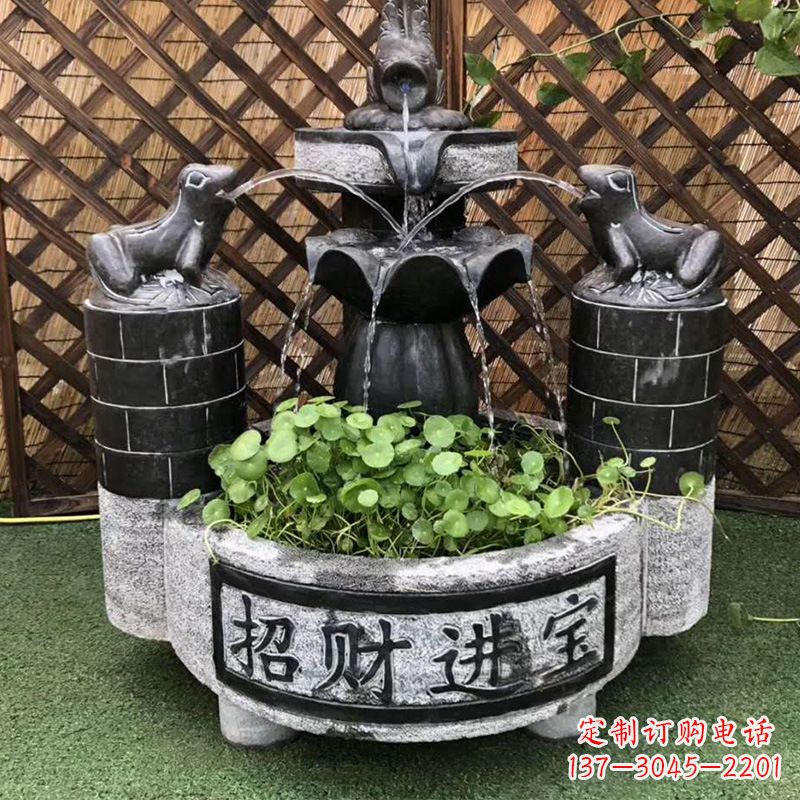 宁波双层喷泉石雕