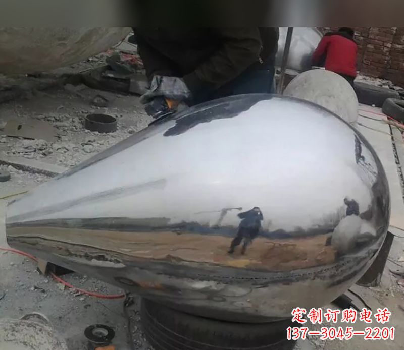 宁波水滴不锈钢商场雕塑