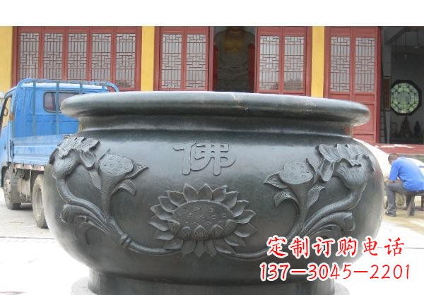宁波水缸寺庙铜雕 (2)
