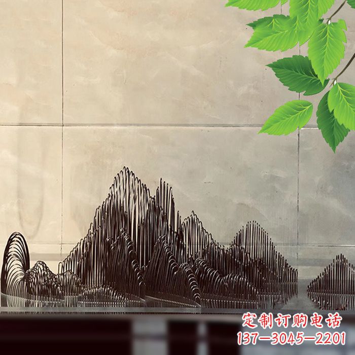 宁波水景水池不锈钢假山雕塑