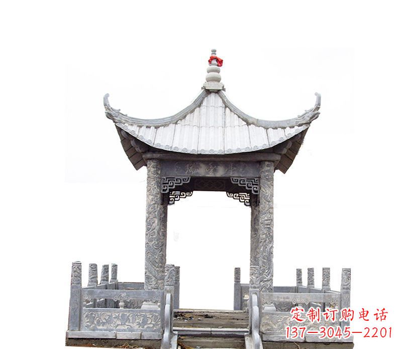 宁波四角仿古石凉亭石雕