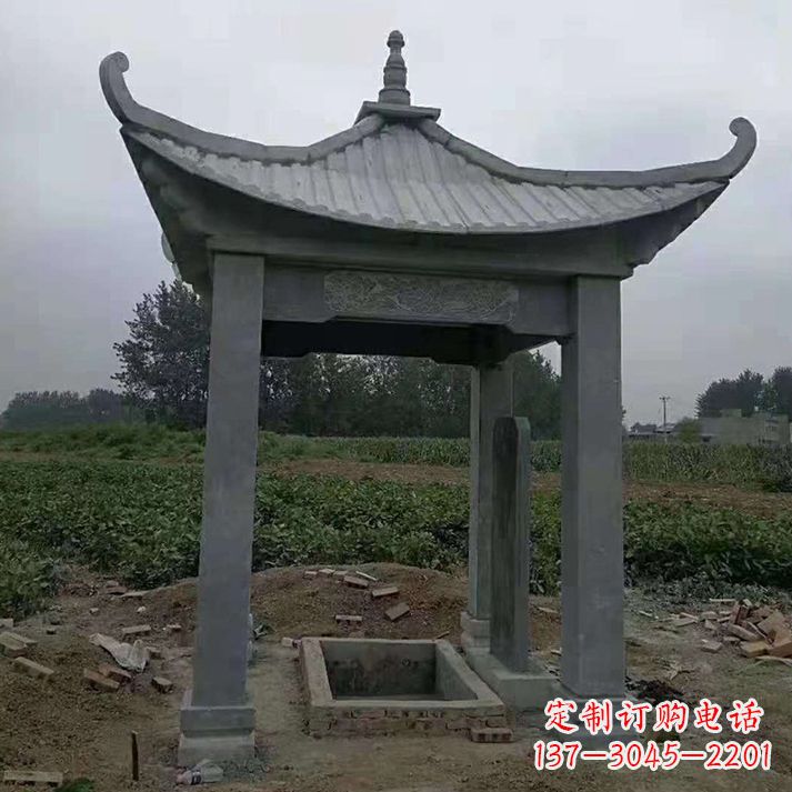 宁波四角庭院石凉亭