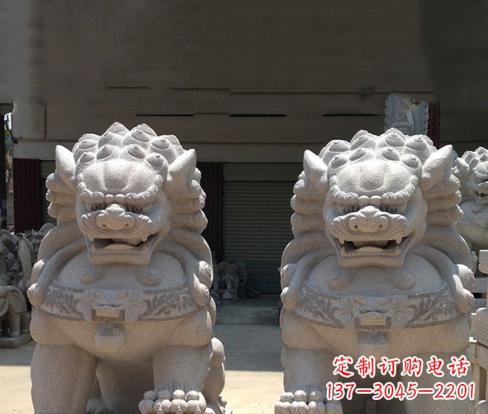 宁波寺庙景观仿古镇宅石狮子