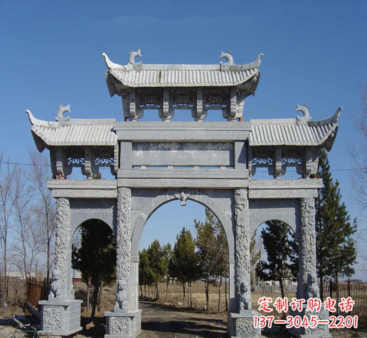 宁波寺庙石牌坊