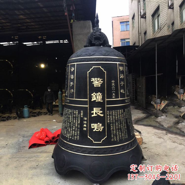 宁波寺庙铜钟雕塑