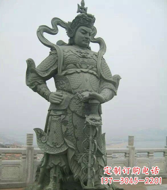 宁波寺庙韦陀菩萨石雕
