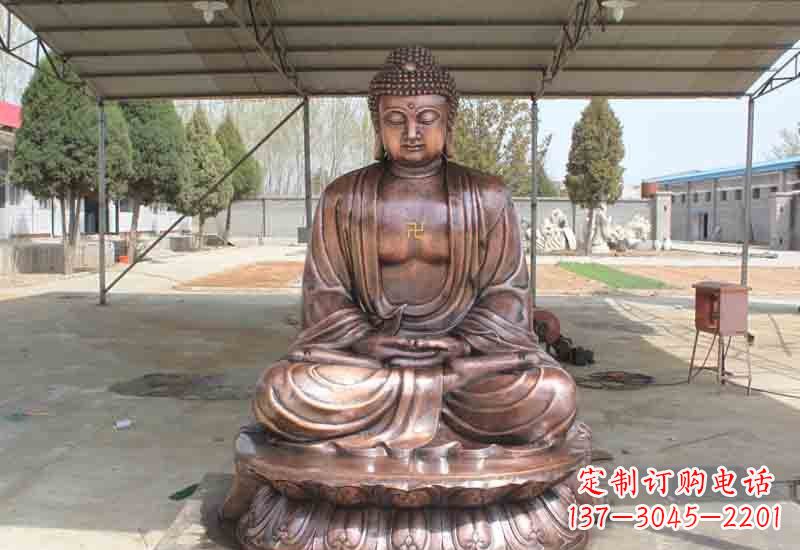 宁波寺庙铸铜如来佛像雕塑
