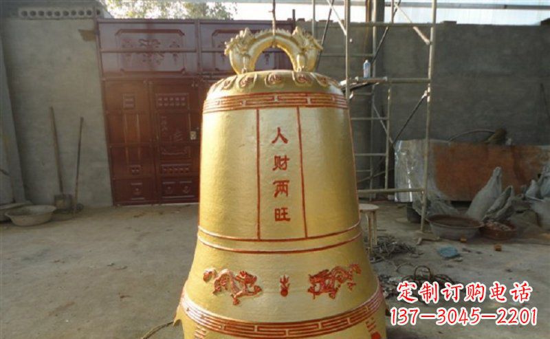 宁波寺庙铸铜钟雕塑