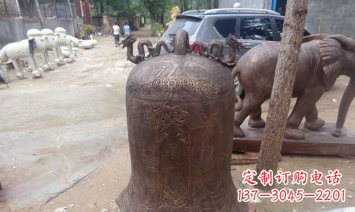宁波寺庙铸铜钟铜雕 (3)