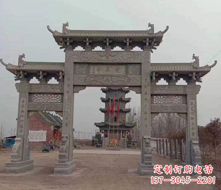 宁波寺院石牌坊