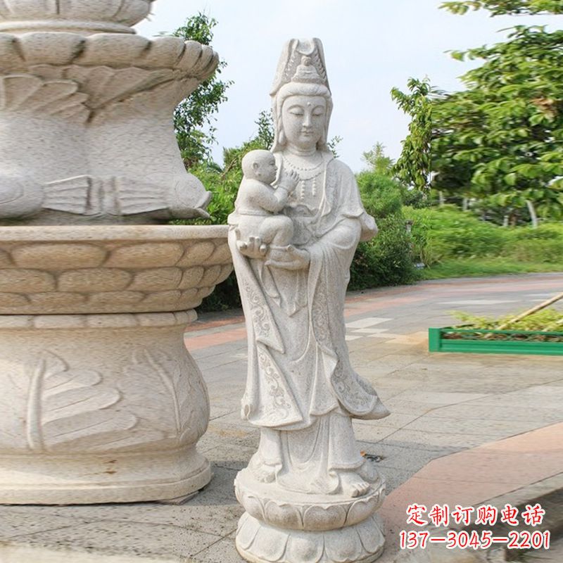 宁波送子观音汉白玉石雕