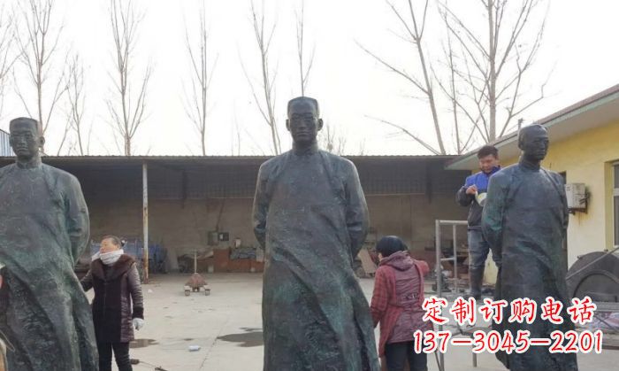 宁波陶行知人物铜雕 (3)