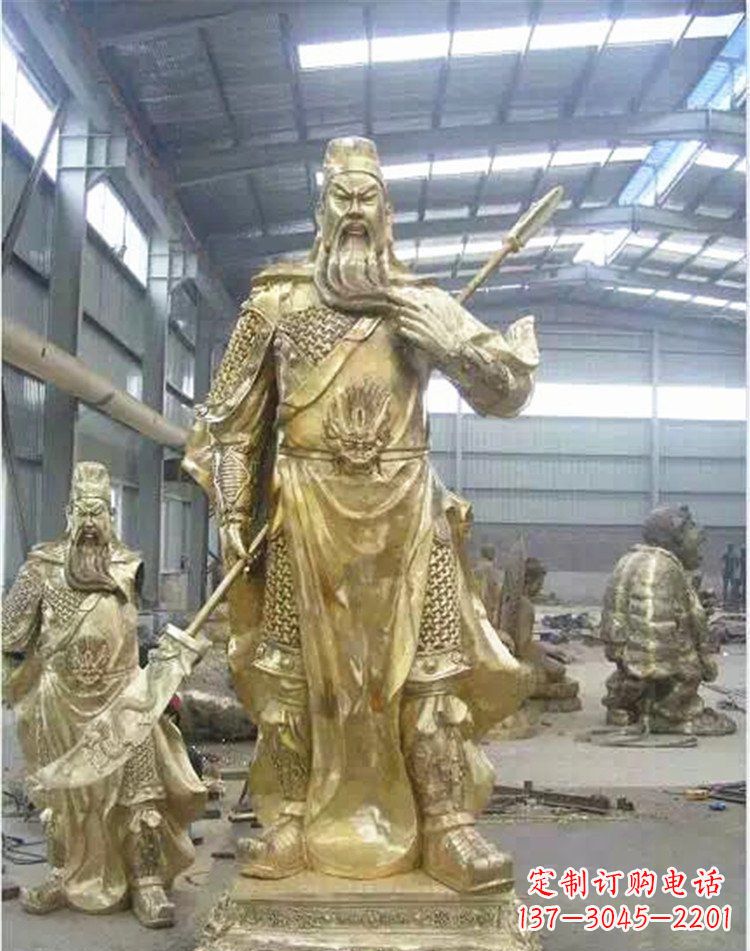 宁波提刀关公武财神雕塑