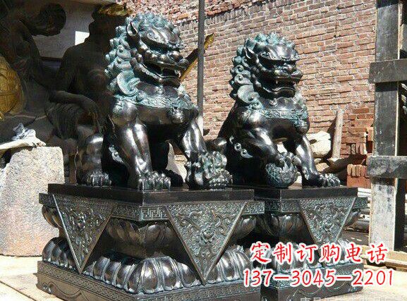宁波天安门狮子铜雕塑