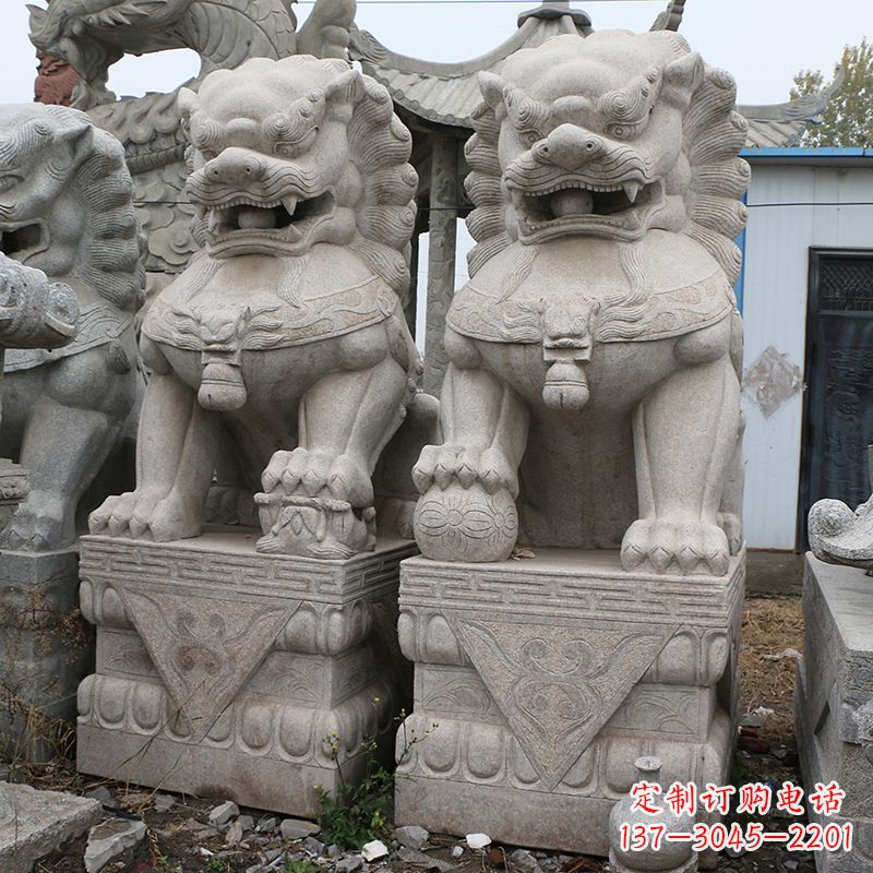 宁波天安门狮子石雕塑