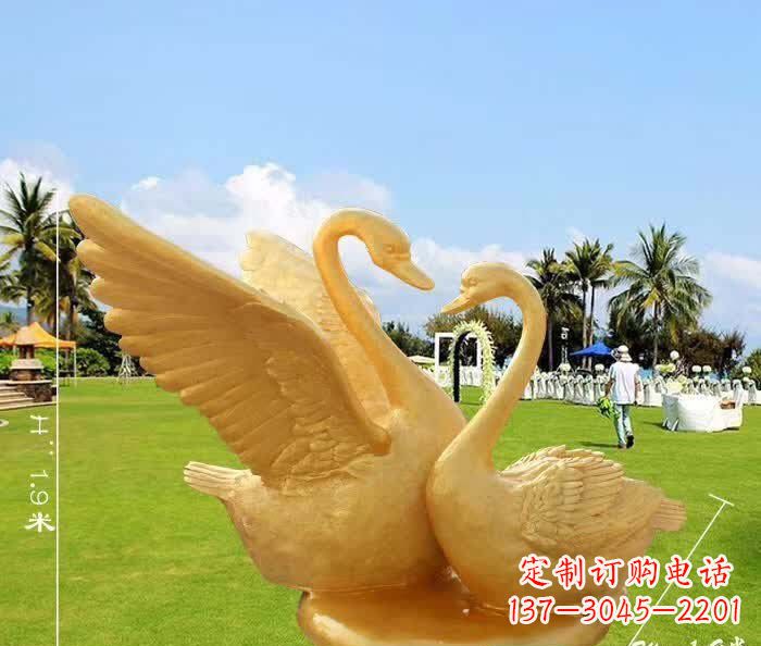 宁波天鹅铜雕