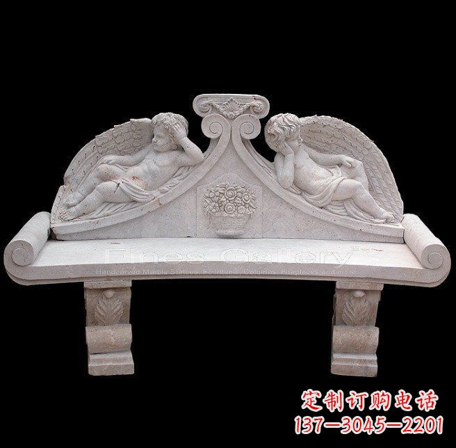 宁波天使石雕座椅公园景观雕塑
