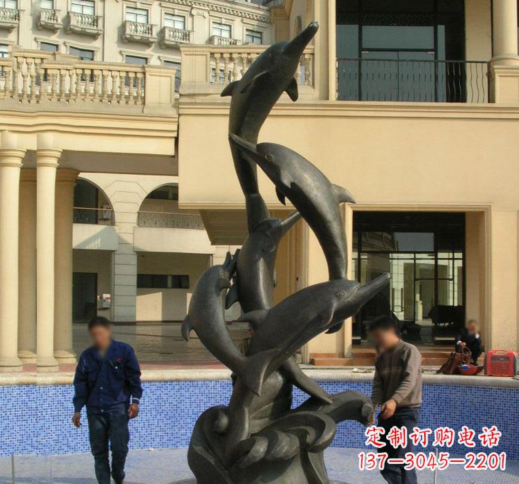 宁波跳跃海豚雕塑