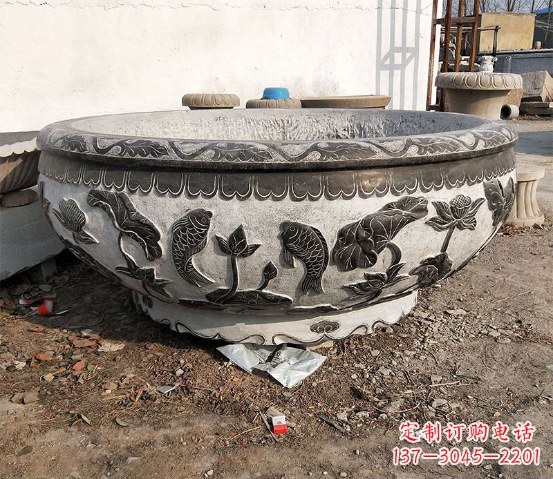 宁波庭院水缸景观石雕
