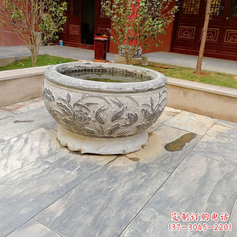 宁波庭院水缸石雕