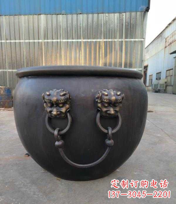 宁波庭院水缸铜雕